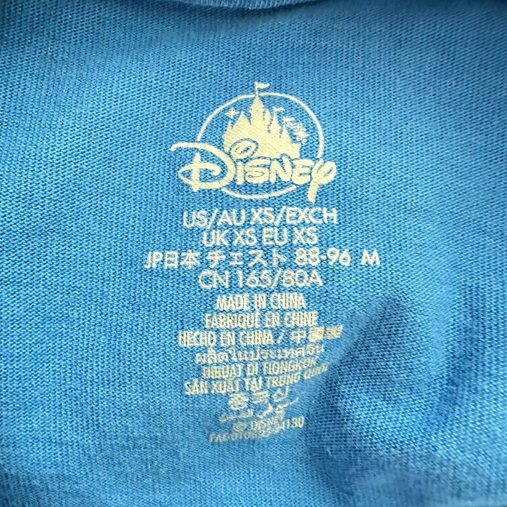 Disney Disneyland Resort Long Sleeve T-Shirt Blue Graphic Logo Womens XS‎ - Picture 4 of 4